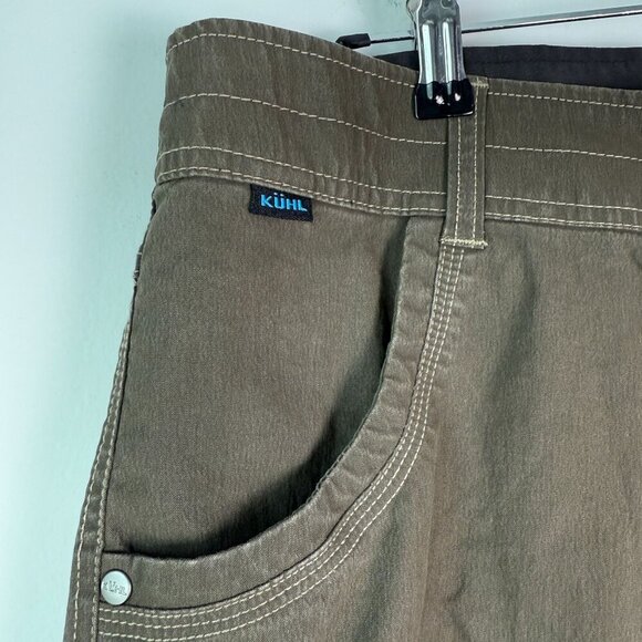 Kuhl Mens Shorts Ramblr Green/Brown Size 40 - Picture 5 of 11